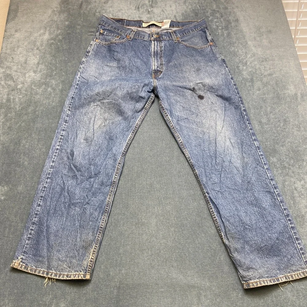 Vintage Levi's 569 Jeans Mens 36x30 Blue Denim Cotton Loose Fit Straight Leg